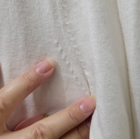 Banana Republic French Vanilla cotton long button down cardigan gold buttons SM - Picture 4 of 7